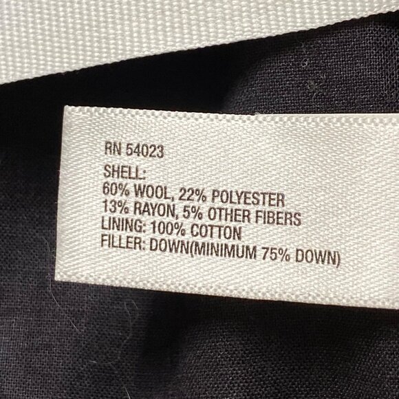 Gap Vest Womens XS Gray Puffer Down-Filled Wool-Blend Full Zip with Snap Preppy - Picture 7 of 13